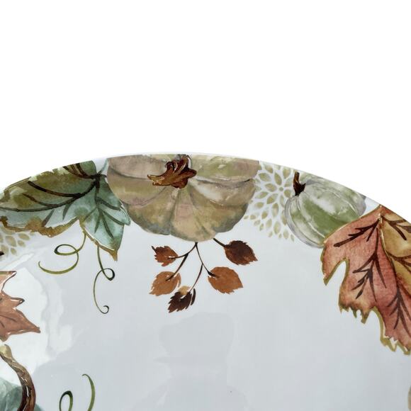 Potter's Studio Pumpkin Serving Platter 16x11 Ceramic Fall Thanksgiving NEW - Picture 12 of 15
